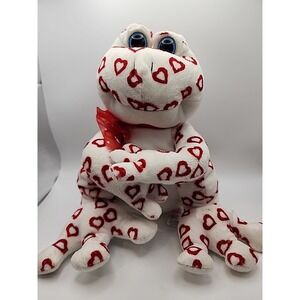 Sugar Loaf Plush Frog White Valentine's Day Hearts 2006 Coinstar Heart 15"